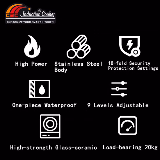 Ristorante Fornello elettrico a induzione industriale professionale P