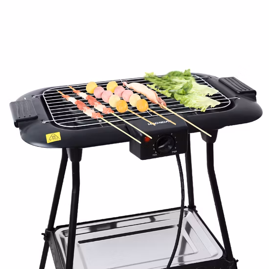 Barbecue elettrico da 2000 W con piedini