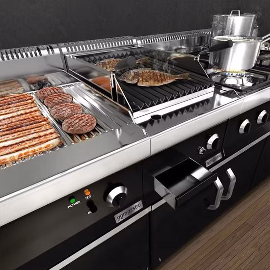 Fornello elettrico per attrezzature da cucina commerciale in acciaio inossidabile con 2 piastre rotonde